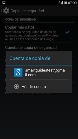 Seleccione su cuenta