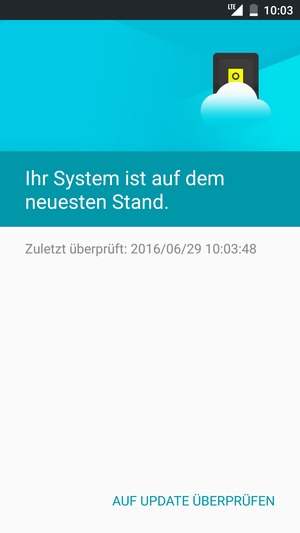 Wählen Sie AUF UPDATES ÜBERPRÜFEN
