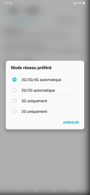 Sélectionnez votre option préférée