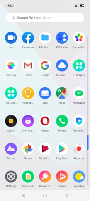 Select Settings