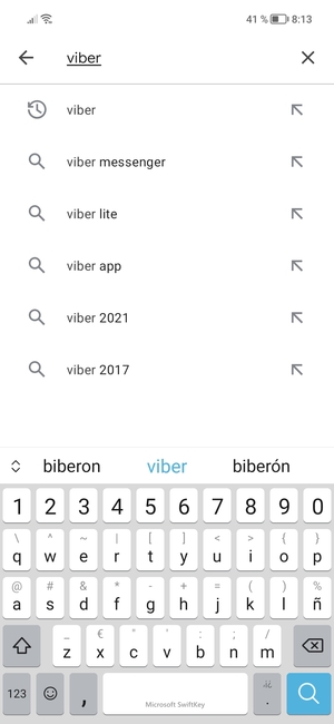 Introduzca el nombre de la aplicación y seleccione Buscar