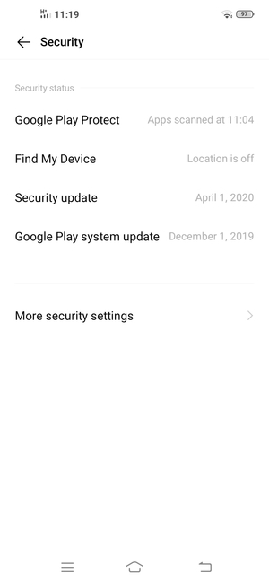 Select More security settings