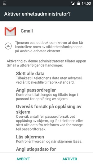 Velg AKTIVER