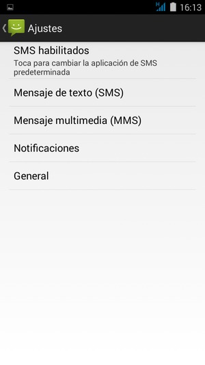 Seleccione Mensaje de texto (SMS)