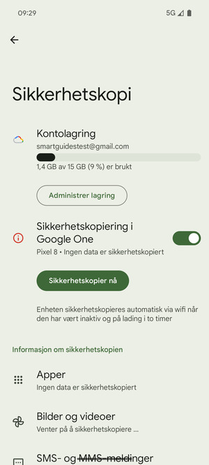 Velg Kontolagring