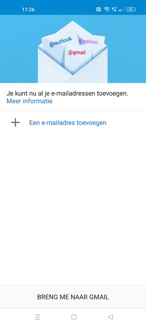 Selecteer Een e-mailadres toevoegen