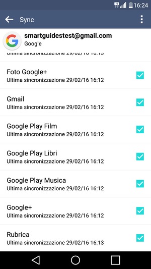 Assicurati che Rubrica sia selezionato