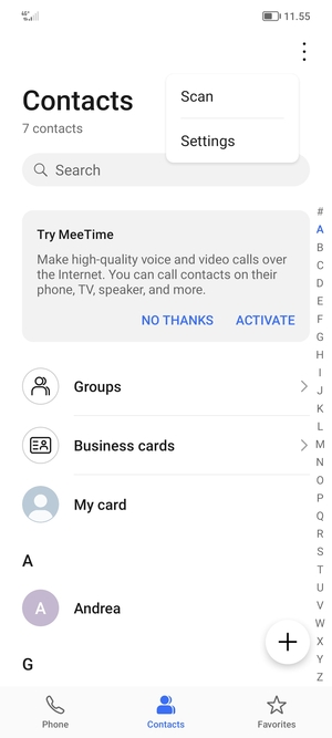 Select Settings