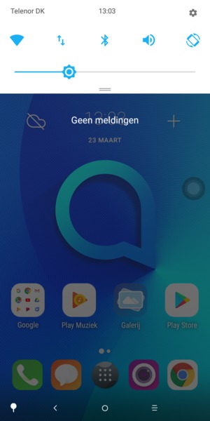 Schuif naar beneden in het bovenste menu opnieuw