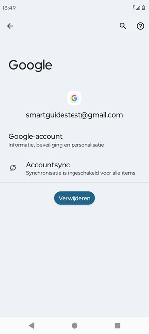 Selecteer Accountsync