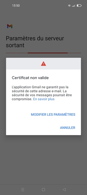 Sélectionnez MODIFIER LES PARAMÈTRES