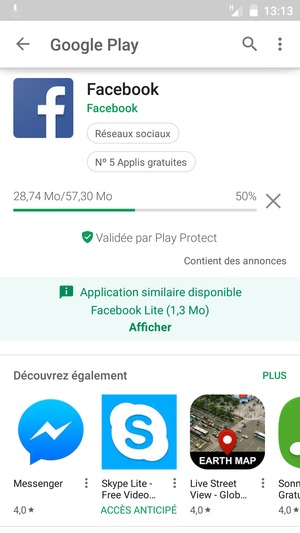 Veuillez attendre la fin de la procédure d'installation