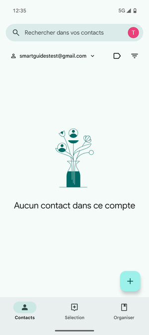 Sélectionnez Organiser