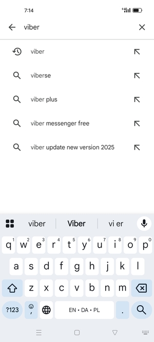 Enter the app name and select Search