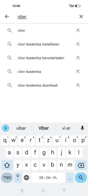 Geben Sie den Namen der App ein und wählen Sie Suchen