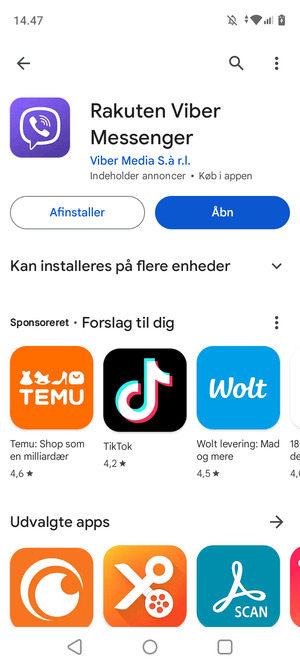 Vælg Åbn