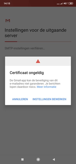 Selecteer INSTELLINGEN BEWERKEN