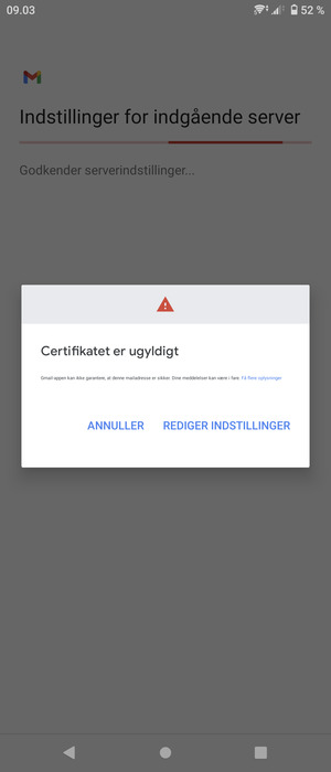 Vælg REDIGER INDSTILLINGER