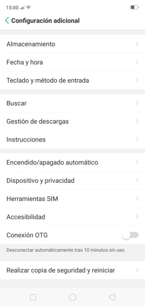 Seleccione Dispositivo y privacidad