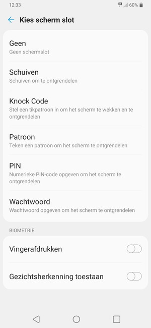 Selecteer Patroon