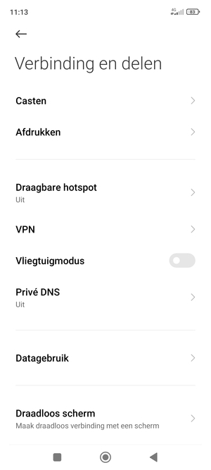 Selecteer Draagbare hotspot