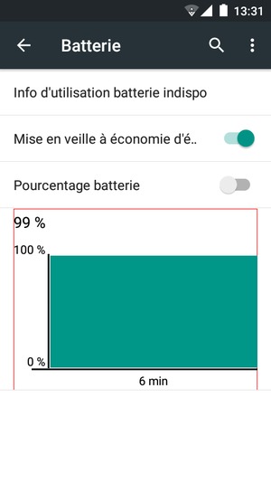Sélectionnez le bouton du Menu