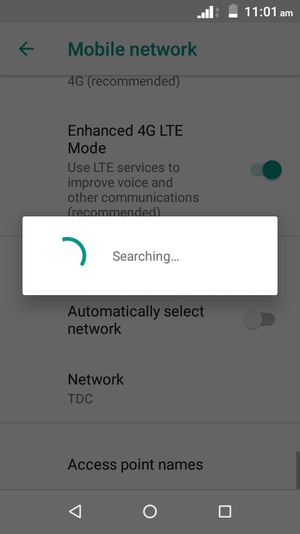 Wait for the search to finish