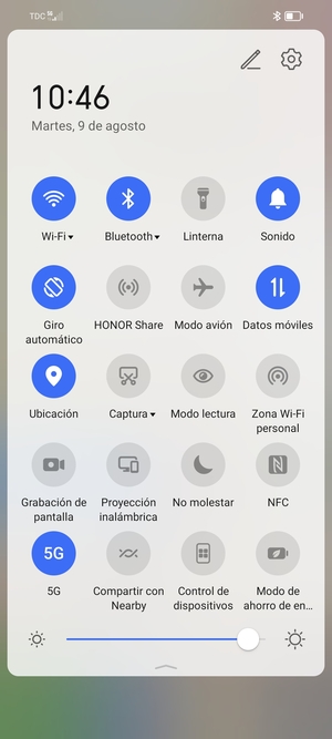 Desactive Wi-Fi y Bluetooth