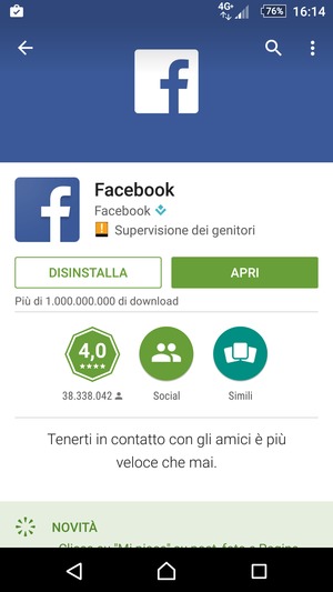 Seleziona APRI