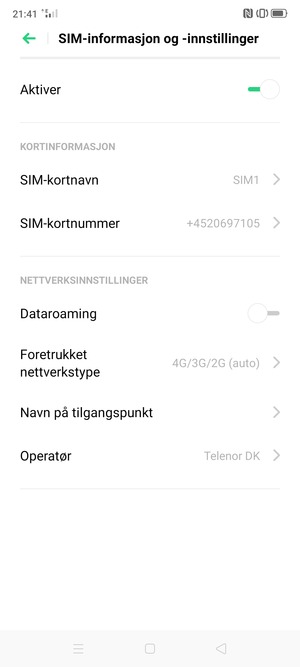Velg Navn på tilgangspunkt
