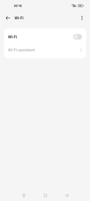 Schakel Wi-Fi in
