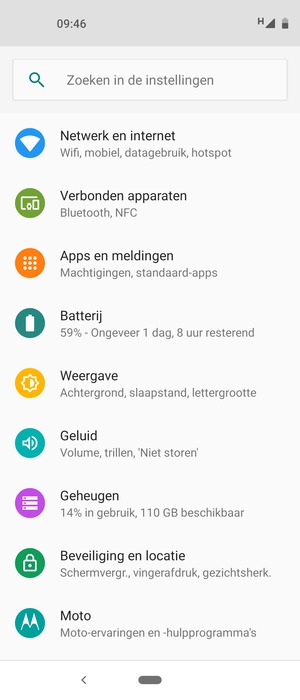 Selecteer Netwerk en internet