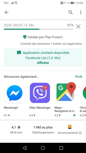 Veuillez attendre la fin de la procédure d'installation