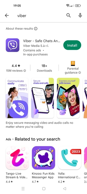 Select the app