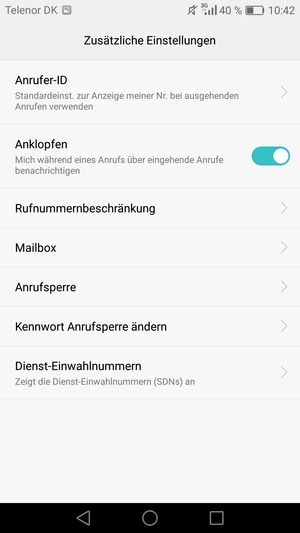 Wählen Sie Mailbox