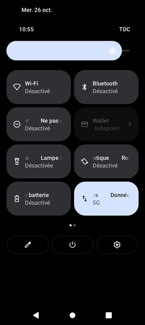 Régler la luminosité au niveau souhaité
