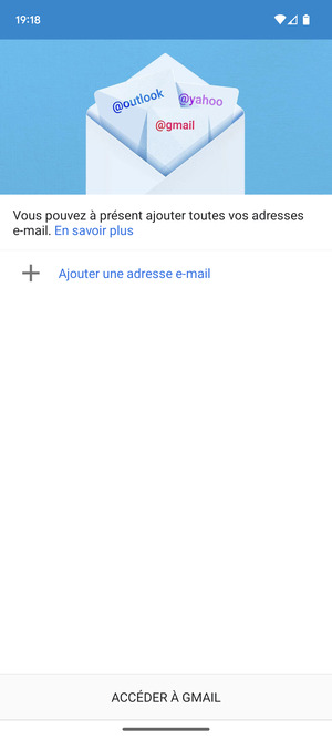 Sélectionnez Ajouter une adresse e-mail
