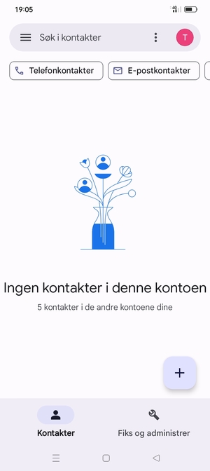 Velg Fiks og administrer