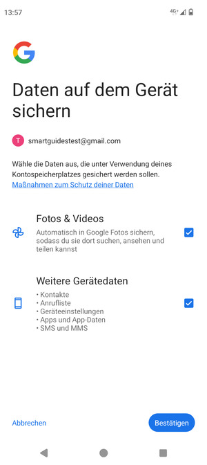 Wählen Sie Ihre bevorzugten Optionen und wählen Sie Bestätigen