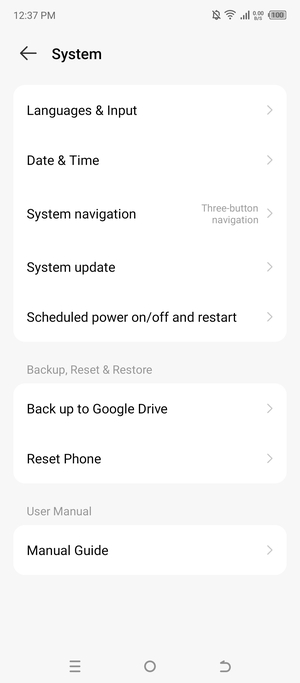 Select Back up to Google Drive