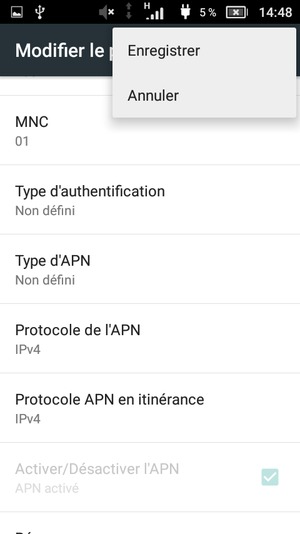 Sélectionnez Enregistrer