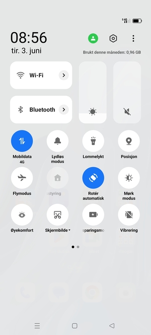 Slå på Strømsparingsmodus