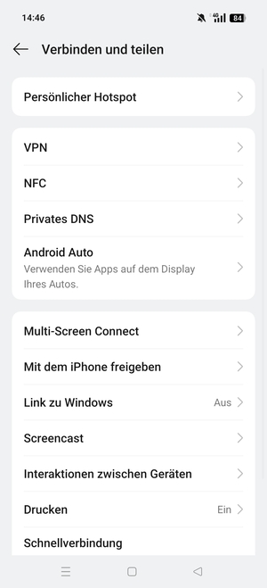 Wählen Sie Persönlicher Hotspot