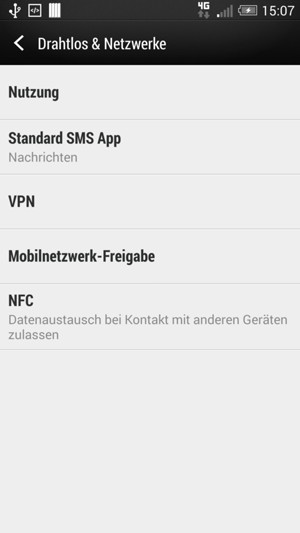 Wählen Sie Mobilnetzwerk-Freigabe