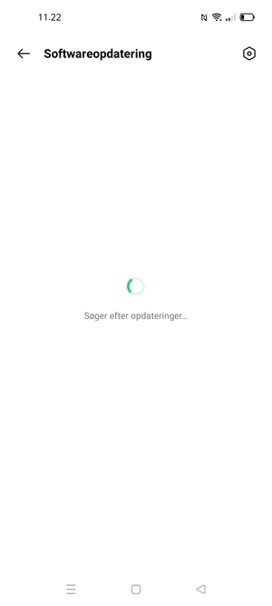 Afvent at søgningen er afsluttet