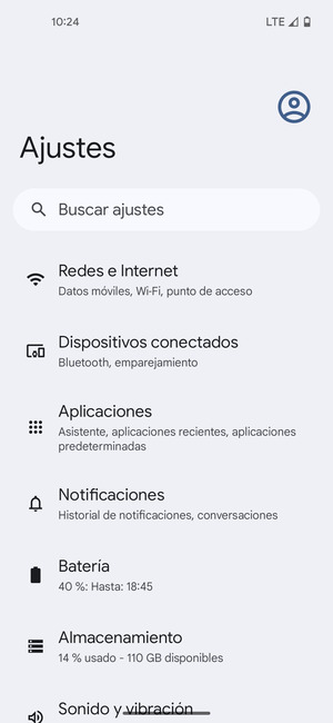 Seleccione Redes e Internet