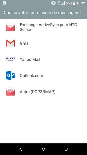 Sélectionnez Gmail
