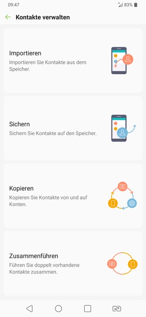 Wählen Sie Importieren