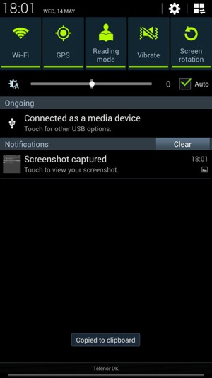 Select Vibrate to change to mute mode