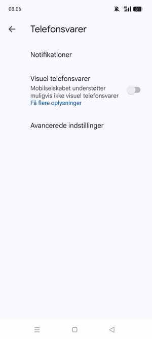 Vælg Avancerede indstillinger